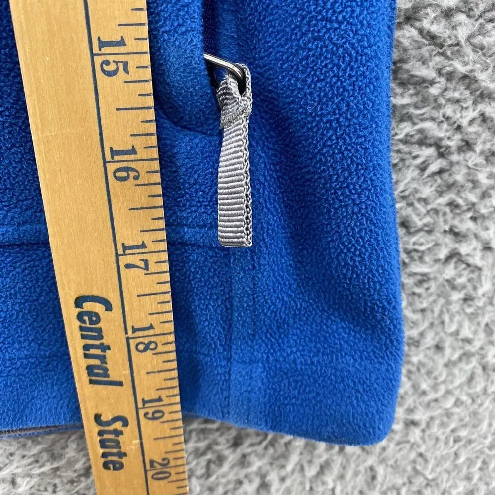 The NORTH FACE Fleece Boys Youth Blue Full‎ Zip Windwall Jacket Size Small READ